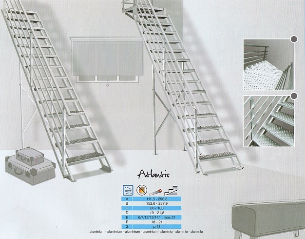 Buitentrap van aluminium bestellen Atlantis