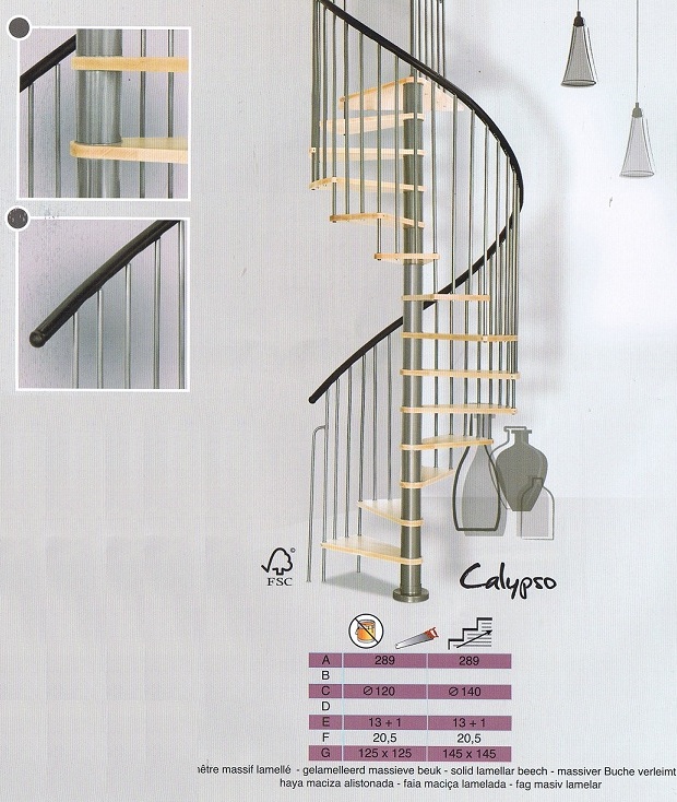 bouwpakkettrap, calypso