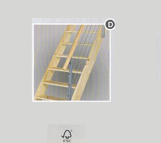 Trapleuning met staal kabels tekoop bij trappenspecialist Maatkracht. Medium