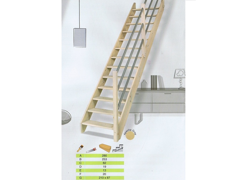 Vaste trap bouwpakket Medium