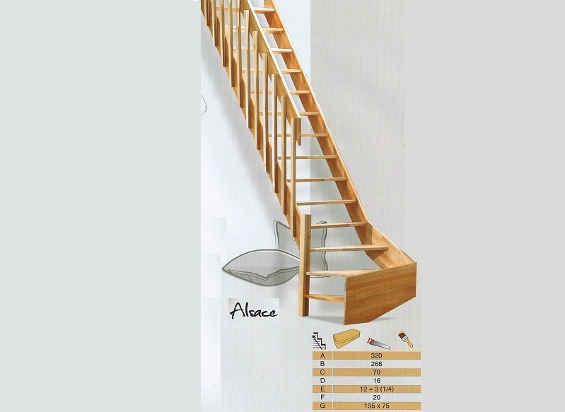 Alsace kwartslag trap